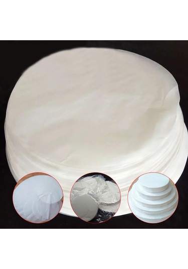 Teltree 500'lük Yapışmaz Pişirme Kağıdı Seti - Fırın, Mikrodalga Ve Airfryer İçin Çok Boyutlu Yuvarlak Kağıtlar Diğer