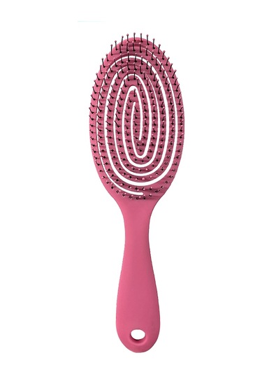 Claris Pro 3 Boyutlu Profesyonel Saç Fırçası Oval Pembe