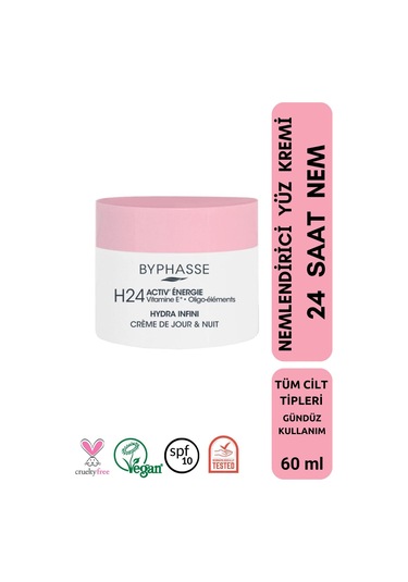 Byphasse Hydra 24 Saat Nemlendirici Gündüz Yüz Bakım Kremi 60 ML
