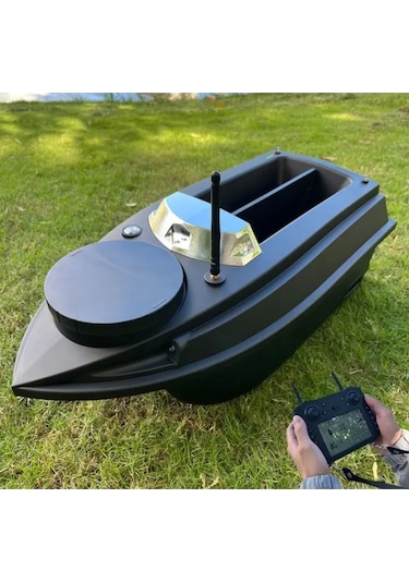 Sazan (YEMLEME TEKNE VE BOT)gps Model Oto Pilot Akıllı Kumanda Son Versiyon Tekne Siyah