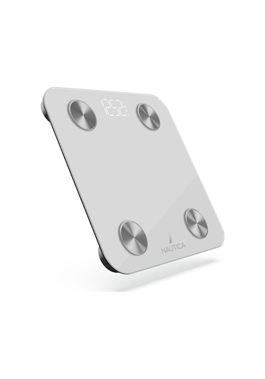 Nautica Basic Collection Vücut Analizli Akıllı Bluetooth Tartı Baskül Beyaz