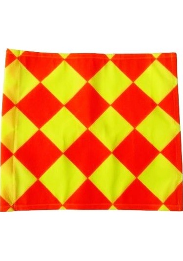 Yardımcı Hakem Bayrağı Kumaşı Tek Kırmızı - Sarı