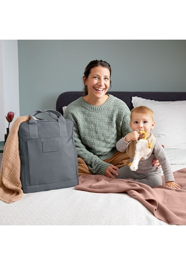 Lassig Vividal Bebek Bakım Sırt Çantası Anthracite Antrasit