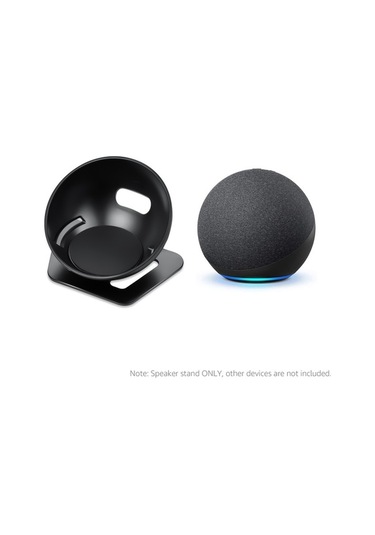 Sandwich Echo Dot 4 İçin Masaüstü Aluminyum Hoparlör Tutucusu Siyah