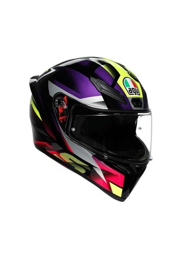 Agv K1 S Fastlap Siyah Mor Pembe  Motosiklet Kaskı.