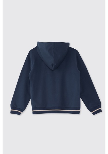 Panço Erkek Çocuk Fermuarlı Sweatshirt Haki Lacivert
