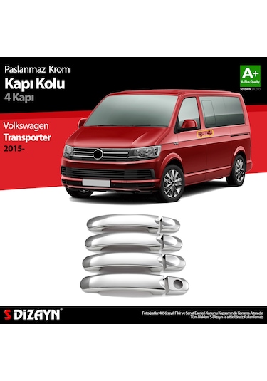 S-dizayn Vw T6 Transporter Krom Kapı Kolu 4 Kapı 2015-2019