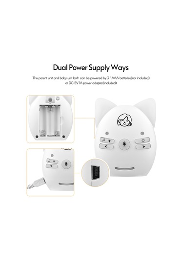 Cbtx Kablosuz 300 M İletim Aralıklı Bebek Güvenlik Telsizi Ses Monitörü