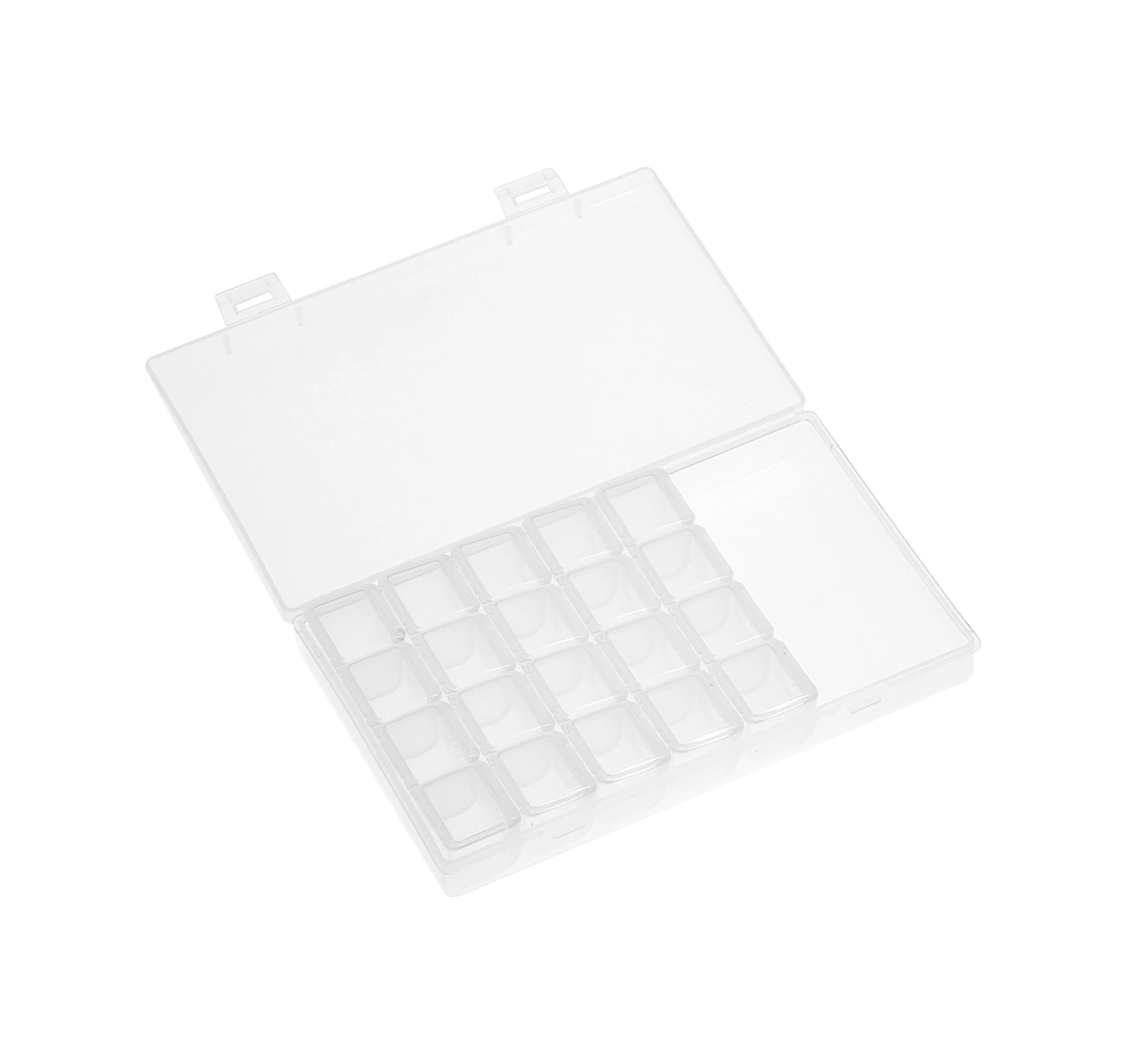 Geeksen 28 Bölmeli Şeffaf Manikür Alet Kutusu - Taşınabilir, Kırılmaya Dayanıklı Pp Malzeme, Ayrı Açılabilir Bölmelerle Çeşitli Aletleri Saklayın Diğer