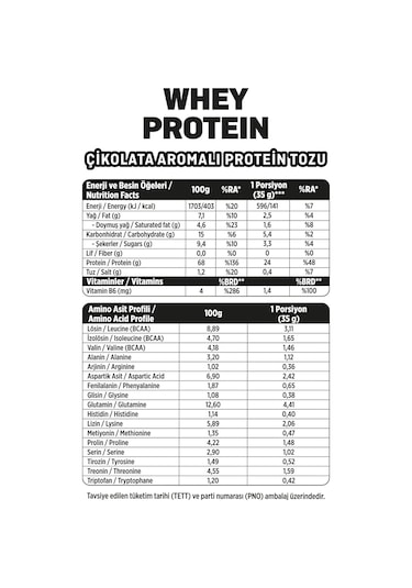Fellas Whey Protein Tozu 1050 G - Çikolata Aromalı 525 G x 2 Çikolata