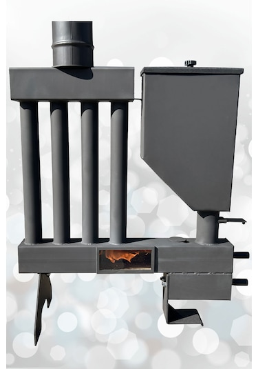 Pelet Sobası Petekli Pelet Soba Camlı Şömine Soba Stove Füze Roket