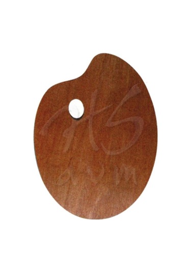 Talens Ahşap Palet Oval Vernikli 30X40