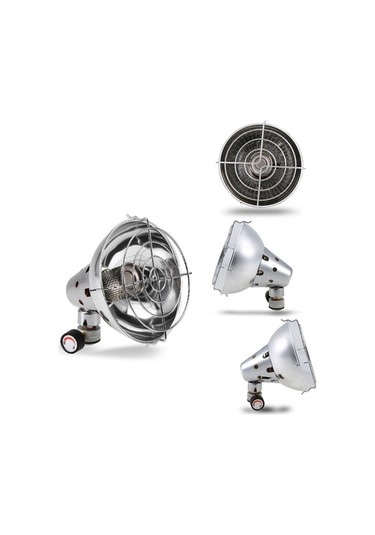 Pazly Açık Gaz Isıtıcı - Taşınabilir Propan Bütan Kamp Ocağı Isıtma Sobası - Kış Kamp İçin Hafif Ve Dayanıklı Paslanmaz Çelik Isıtıcı Gümüş