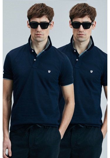 Lufian Erkek T Shirt 111040206s2 Lacivert-lacivert Lacivert-Lacivert