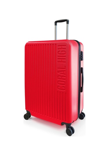Coral High Abs Kırmızı Büyük Boy Valiz 16448 Kırmızı