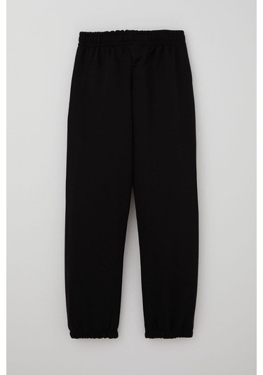 Breeze Erkek Çocuk Eşofman Altı Bağcık Aksesuarlı Arma Detaylı 4-8 Yaş, Siyah Siyah