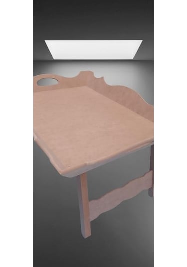 Hobi Dekoratif Tepsi Ayaklı Şımarık Model Ham Ahşap Mdf El Yapımı