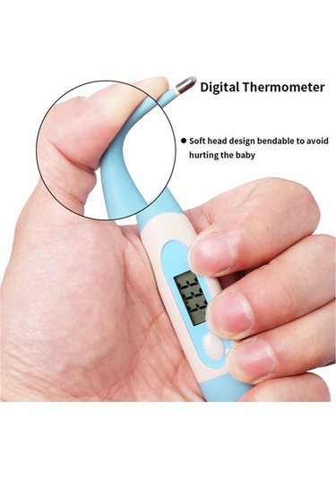 Mufunye "13 Parçalık Premium Bebek Bakım Seti - Termometre, Tırnak Makası, Saç Fırçası İle Pratik Çanta"