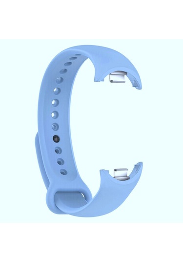 Xiaomi Mi Band 8 9 10 Uyumlu Akıllı Bileklik Silikon Kordon Kayış Azure