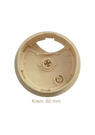 Adilon Masa Üstü Kablo Kanalı Deliği Kapağı Krem Masa Kapağı 6 Cm 5 Adet