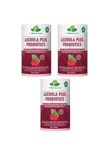 Dr. Natural Aserola Eki İçeren Karışık Bitkisel Macun 3 x 240 G