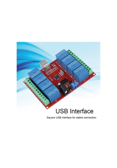 Kosona 12v 8 Yollu Bilgisayar Usb Kontrollü Röle Modülü - Sabit Bağlantı, Çift Güç Girişi, Wın7/xp Desteği