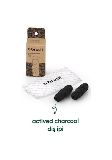 T-brush Activated Charcoal Diş İpi Refill 30 M
