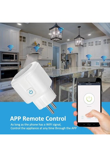 Monyee Wifi İle Akıllı Prizi 16a - Avrupa Standartı, Akıllı Kontrol