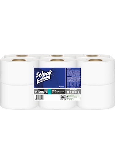 Selpak Professional Premium İçten Çekmeli Tuvalet Kağıdı 12 Rulo 120 M