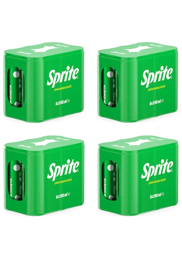 Sprite Gazoz Limon Aromalı 250 Ml X 24 Adet