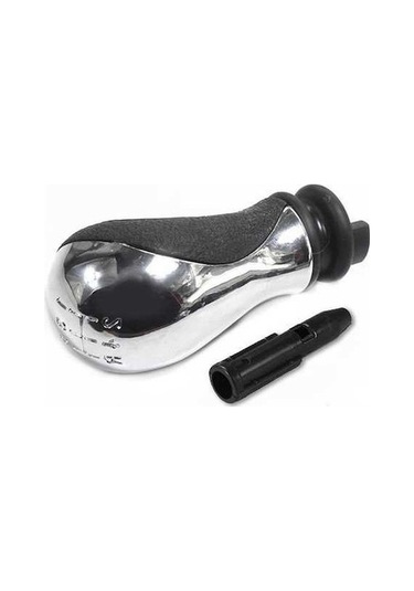 My Topped Citroen C5 01-08 Xsara Picasso 99-10 Metal Plastik Vites Kolu Ucu 19mm Adaptörlü Gümüş Yedek Parça Gümüş Etkili Yede Gümüş