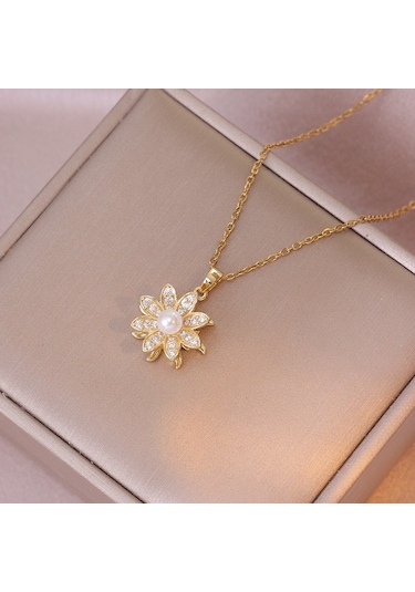 Bayan Kolye: Moda Estetiği Titanyum Çelik Kolye No.320 Çok REnkli