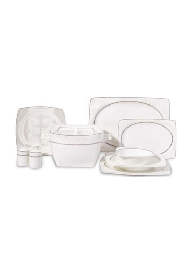 Korkmaz 60 Parça Bone Selection Kare Yemek Takımı A8437