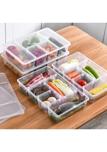 Dancemonkey Yok Sertifikası Saydam Saklama Pp Organizatör Mutfak Mühürlü Mavi Kutu Kapaklı Çok Renkli