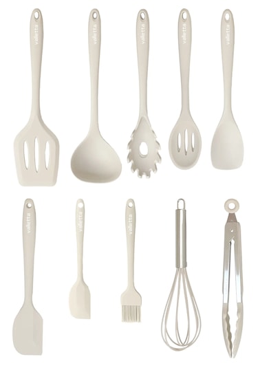 Salvatore 10 Parça Spatula Set Vanilya