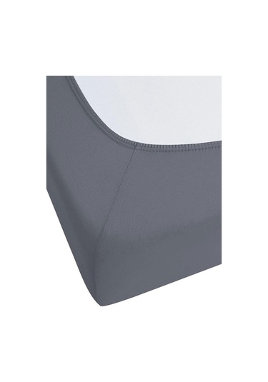 3 Adet Düz Pamuklu Tek Kişilik 90 X 200 Cm Lastikli Penye Çarşaf-antrasit