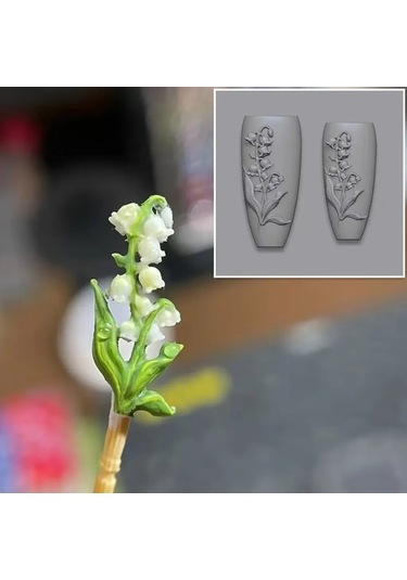 1 Adet Çiçek Şerit Gül Lale Kalıp Zambak 3d Akrilik Kalıp Papatya Gül Nail Art Süslemeleri Çivi Dıy Silikon Çivi Kalıp Mauve