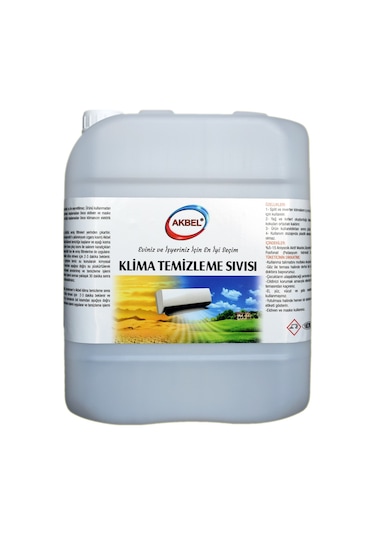 Akbel Klima Temizleme Sıvısı 5 KG + Klima Temizleme Poşeti 2 Adet