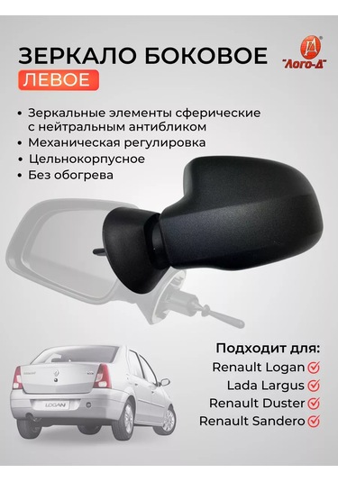 Avtomarket Zapcast' Lada Renault Logan Duster Sandero Yan Dikiz Aynası 141343123
