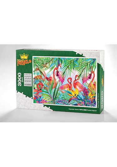 King Of Puzzle Flamingolar Ahşap Puzzle 3000 Parça