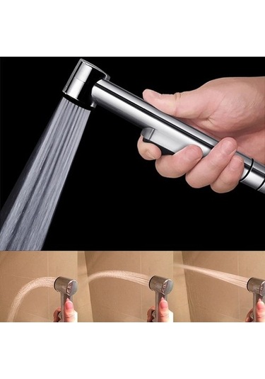 Joyhub Mingjin Shop2 D Tarzı 6 Tip Abs Plastik Tuvalet Püskürtücü Duş Başlığı Kendini Temizleyen El Banyo Bide Musluk Püskürtme Tabancası Su Yıkama 6js5xg Beyaz