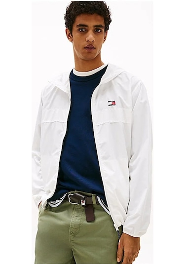 Tommy Hilfiger Tjm Lw Chıcago Jacket Erkek Beyaz Ceket - Dm0dm20204 Tommy Hilfiger Tjm Lw Chıcago Jacket Erkek Beyaz Ceket - Dm0dm20204