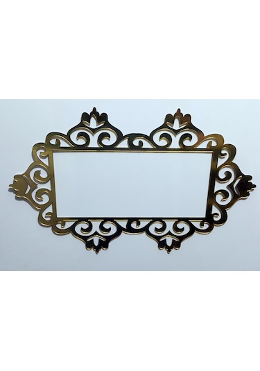 Priz Kenarı için Dekoratif Priz Çerçevesi Priz Süsü Gold-Pleksi-Üçlü