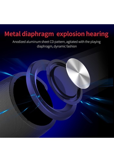 Wezone S32 Siyah Bluetooth Hoparlör - Tws Eşleşme, Su Geçirmez, Düşük Frekanslı Stereo, Sesli Konuşma, Taşınabilir - Ev/parti/doğa İçin