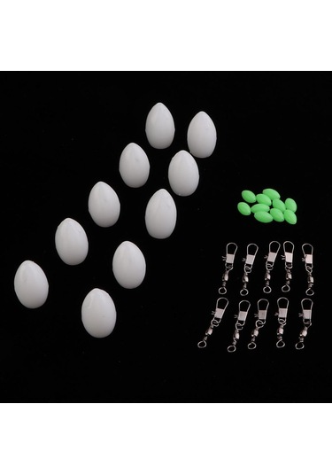 Homyl 10 Adet Yüzen Sazan Kaba Alabalık Bas Deniz Beyaz