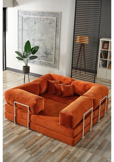 Legom Lucas Aktivite Koltuğu Yatak Olabilen Çok Amaçlı Kanepe L Koltuk Kiremit Kiremit