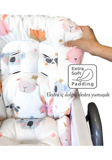 HOLMER Leke Tutmaz Organik Mama Sandalyesi Minderi & Kılıfı Max-T