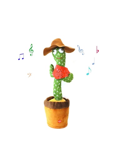 Şarjlı Dans Eden Kaktüs Taklitçi Konuşan Kaktüs