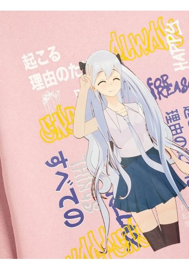 Koton Kız Çocuk Sweatshirt Pembe 5wkg10047ak 25ky59000212 Y5914 Pembe