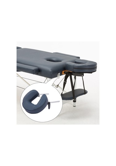 Suntek U Şeklinde Yastıklı Pu Deri Hafif Minderli Masaj Lacivert